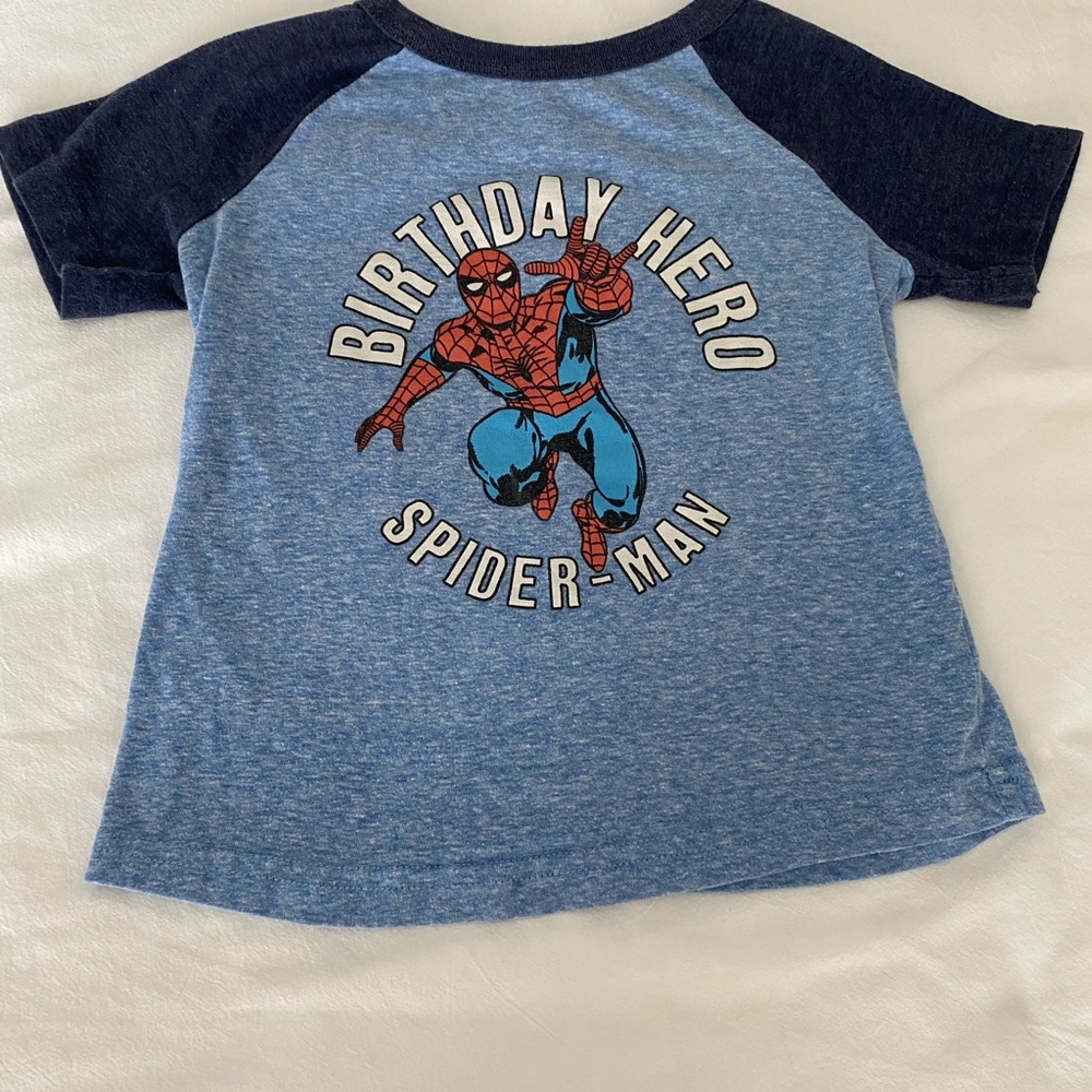 Birthday hero spider man T-Shirt 4T